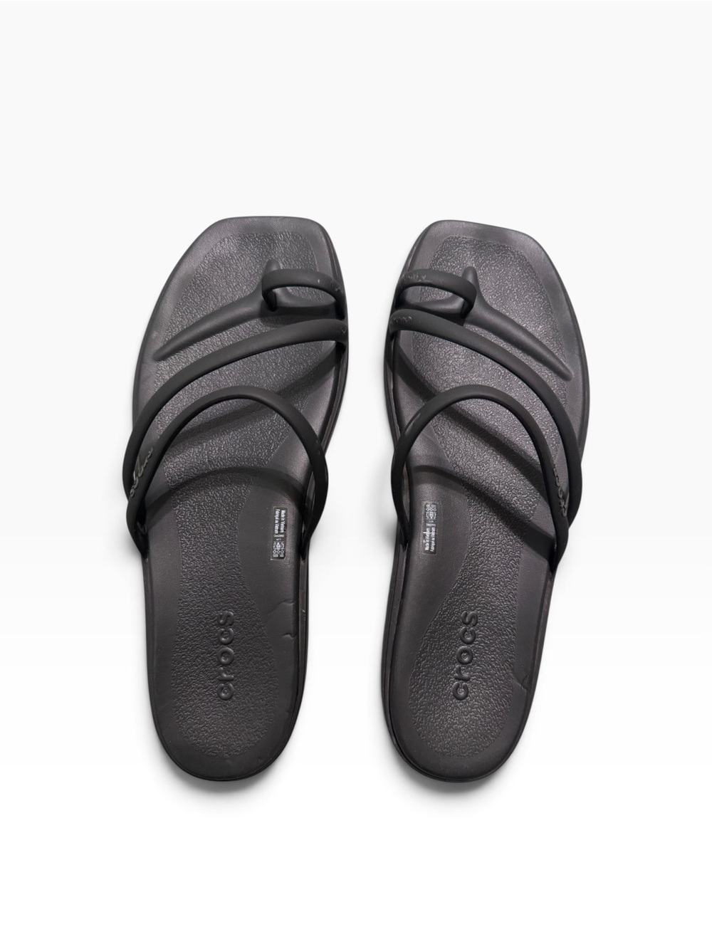 Crocs Miami Toe Loop Sandals Black Women’s 11